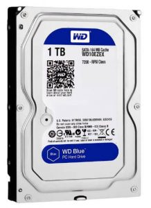 HDD - Western Digital Caviar Blue 1TB – 64MB cache – 7200 vòng – Sata 3