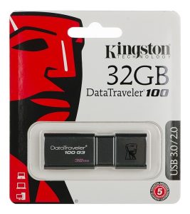 USB 32GB KINGSTON- DataTraveler@100G3-3.0/2.0